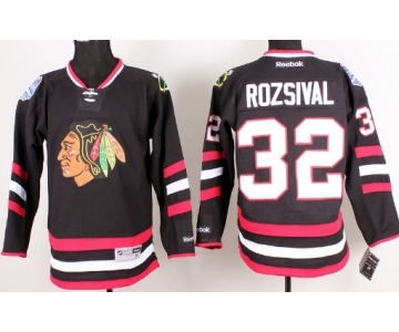 Chicago Blackhawks #32 Michal Rozsival 2014 Stadium Series Black Jersey