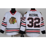 Chicago Blackhawks #32 Michal Rozsival White Jersey