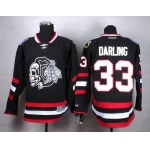 Chicago Blackhawks #33 Scott Darling 2014 Stadium Series Black With Black Skulls Jersey