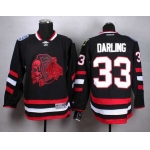 Chicago Blackhawks #33 Scott Darling 2014 Stadium Series Black With Red Skulls Jersey