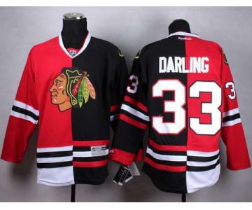 Chicago Blackhawks #33 Scott Darling Red Black Two Tone Jersey