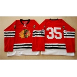 Chicago Blackhawks #35 Tony Esposito 1960-61 Red Vintage Jersey