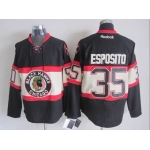 Chicago Blackhawks #35 Tony Esposito Black Third Jersey