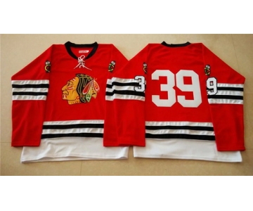Chicago Blackhawks #39 Kyle Baun 1960-61 Red Vintage Jersey