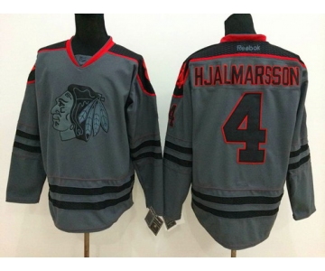 Chicago Blackhawks #4 Niklas Hjalmarsson Charcoal Gray Jersey