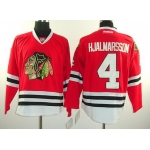 Chicago Blackhawks #4 Niklas Hjalmarsson Red Jersey