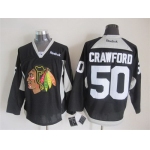 Chicago Blackhawks #50 Corey Crawford 2014 Training Black Jersey