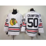 Chicago Blackhawks #50 Corey Crawford 2015 Winter Classic White Jersey