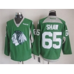 Chicago Blackhawks #65 Andrew Shaw 2014 Training Green Jersey