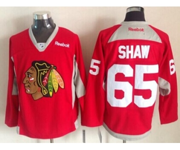 Chicago Blackhawks #65 Andrew Shaw 2014 Training Red Jersey