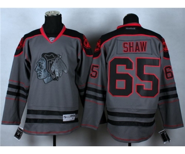 Chicago Blackhawks #65 Andrew Shaw Charcoal Gray Jersey