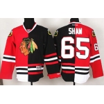 Chicago Blackhawks #65 Andrew Shaw Red/Black Two Tone Jersey