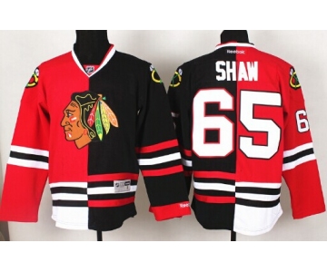 Chicago Blackhawks #65 Andrew Shaw Red/Black Two Tone Jersey