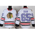Chicago Blackhawks #65 Andrew Shaw White With Purple Jersey