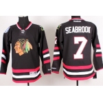 Chicago Blackhawks #7 Brent Seabrook 2014 Stadium Series Black Jersey