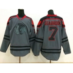 Chicago Blackhawks #7 Brent Seabrook Charcoal Gray Jersey