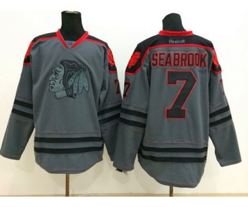 Chicago Blackhawks #7 Brent Seabrook Charcoal Gray Jersey