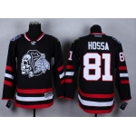 Chicago Blackhawks #81 Marian Hossa 2014 Stadium Series Black With Black Skulls Jersey