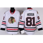 Chicago Blackhawks #81 Marian Hossa White Jersey