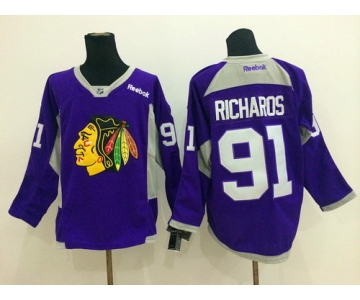 Chicago Blackhawks #91 Brad Richards 2014 Training Purple Jersey
