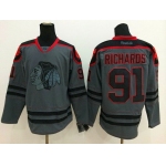 Chicago Blackhawks #91 Brad Richards Charcoal Gray Jersey