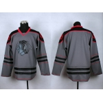 Chicago Blackhawks Blank Charcoal Gray Jersey