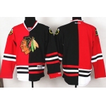 Chicago Blackhawks Blank Red/Black Two Tone Jersey