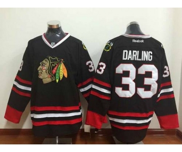 Men's Chicago Blackhawks #33 Scott Darling Black Jersey