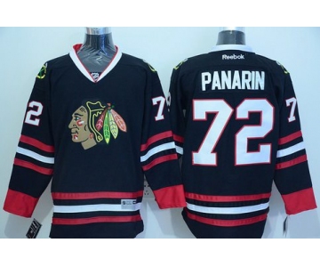 Men's Chicago Blackhawks #72 Artemi Panarin Reebok Black Hockey Jersey