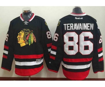 Men's Chicago Blackhawks #86 Teuvo Teravainen 2014 Stadium Series Black Jersey