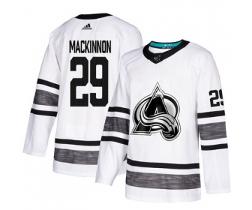 Avalanche #29 Nathan MacKinnon White Authentic 2019 All-Star Stitched Hockey Jersey