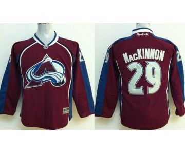 Colorado Avalanche #29 Nathan MacKinnon Red Kids Jersey