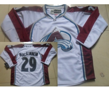 Colorado Avalanche #29 Nathan MacKinnon White Jersey