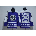 Men's Central Division Colorado Avalanche #29 Nathan MacKinnon Reebok Purple 2017 NHL All-Star Stitched Ice Hockey Jersey