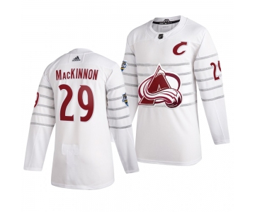 Men's Colorado Avalanche #29 Nathan MacKinnon White 2020 NHL All-Star Game Adidas Jersey