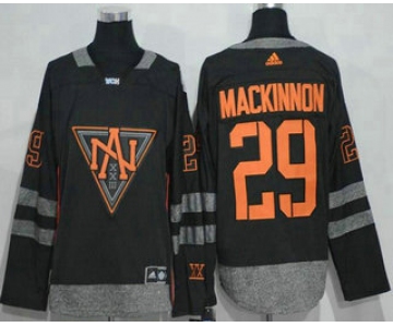 Men's North America Hockey #29 Nathan MacKinnon Black 2016 World Cup of Hockey Stitched adidas WCH Game Jersey