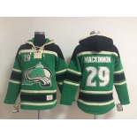 Old Time Hockey Colorado Avalanche #29 Nathan MacKinnon Green Hoodie