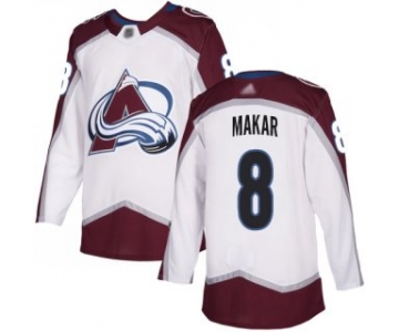 Adidas Colorado Avalanche #8 Cale Makar White Road Authentic Stitched NHL Jersey