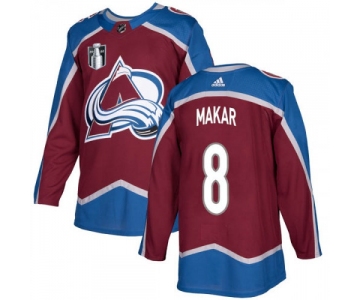 Men's Colorado Avalanche #8 Cale Makar 2022 Burgundy Stanley Cup Final Patch Stitched Jersey