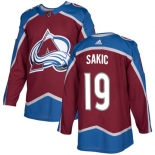 Adidas Colorado Avalanche #19 Joe Sakic Burgundy Home Authentic Stitched NHL Jersey