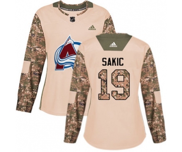 Adidas Colorado Avalanche #19 Joe Sakic Camo Authentic 2017 Veterans Day Women's Stitched NHL Jersey