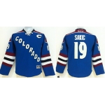 Colorado Avalanche #19 Joe Sakic Blue Third Kids Jersey