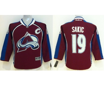 Colorado Avalanche #19 Joe Sakic Red Kids Jersey