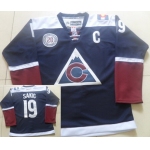 Men's Colorado Avalanche #19 Joe Sakic Reebok Navy Blue 20th Alternate Premier Jersey