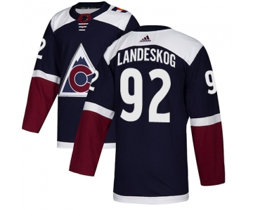 Adidas Colorado Avalanche #92 Gabriel Landeskog Navy Blue Authentic Stitched NHL Jersey
