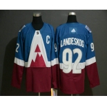 Men's Colorado Avalanche #92 Gabriel Landeskog Blue 2020 Stadium Series Adidas Stitched NHL Jersey