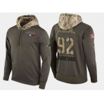 Nike Colorado Avalanche 92 Gabriel Landeskog Olive Salute To Service Pullover Hoodie