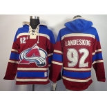 Old Time Hockey Colorado Avalanche #92 Gabriel Landeskog Red Hoodie