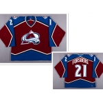 Men's Colorado Avalanche #21 Peter Forsberg Red Jersey
