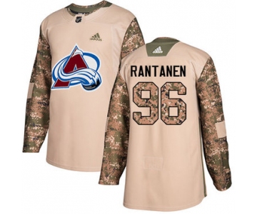 Adidas Avalanche #96 Mikko Rantanen Camo Authentic 2017 Veterans Day Stitched NHL Jersey